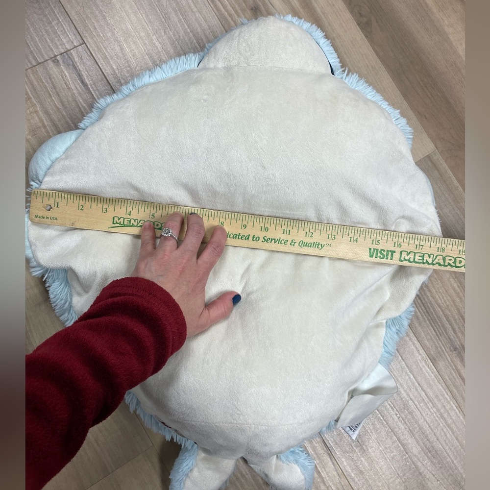 Pillow Pets Blue Dolphin Plush Stuffed Animal 2010 18”x24” Retired - Picture 10 of 13